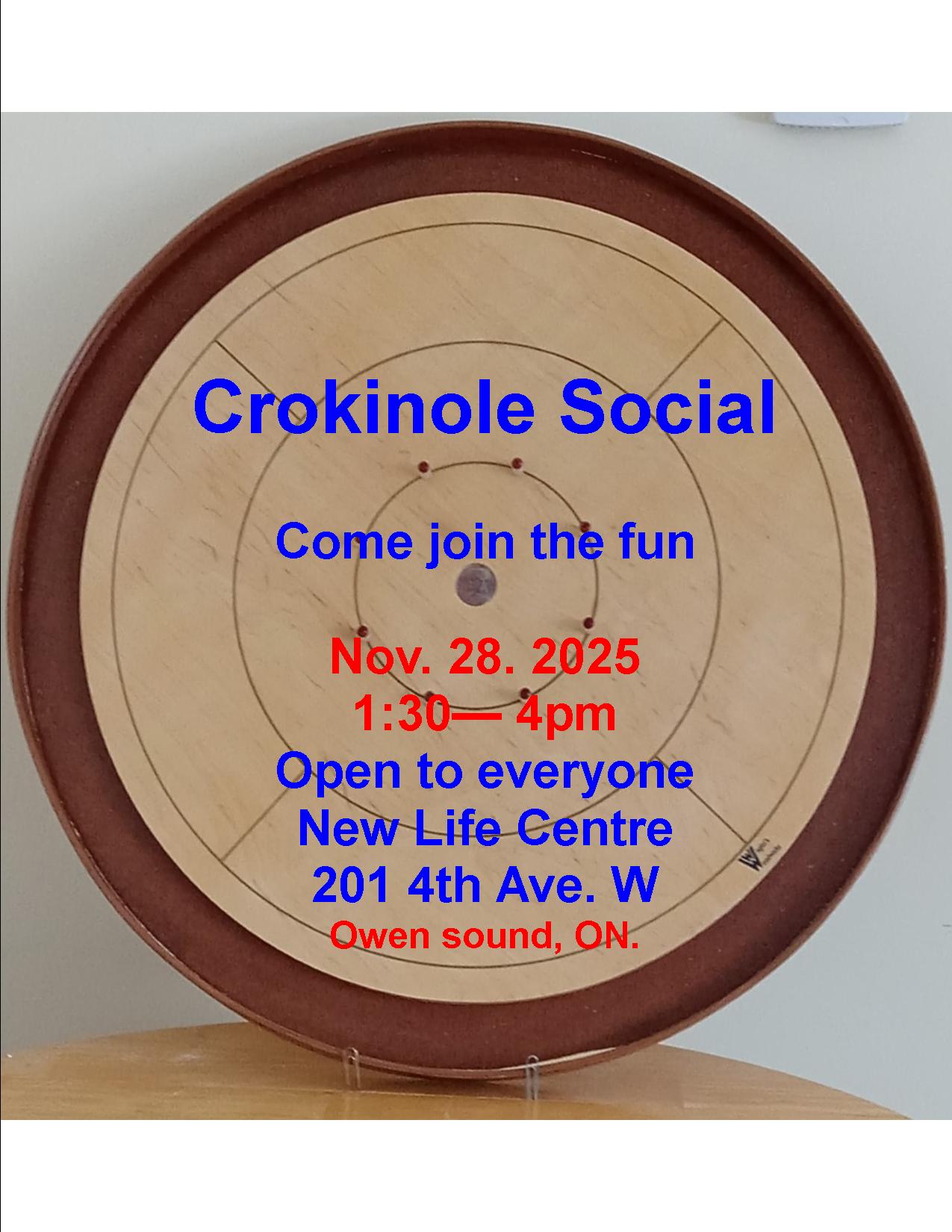 Event image Crokinole social,